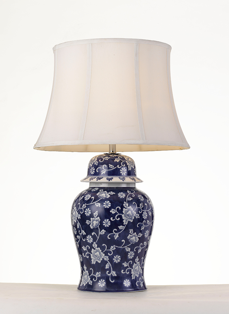 blue and white lamps for sale